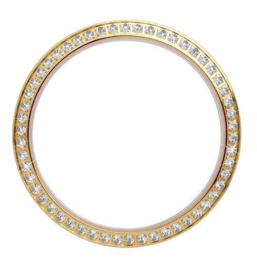 Christina Design London Collect Forgyldt Top Ring med 60 hvide safirer, Ø 38 mm